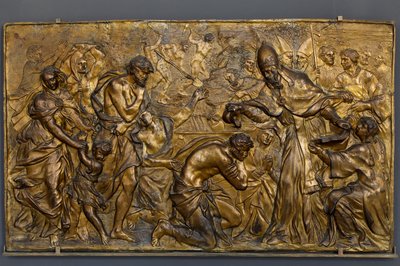 Papst Liberius tauft die Neophyten von Alessandro Algardi