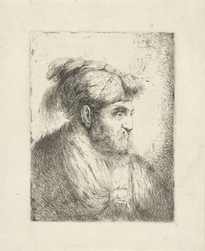 Mann mit Turban von Alessandro Longhi