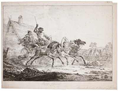 Eine Posttroika von after Alexander Orlowski