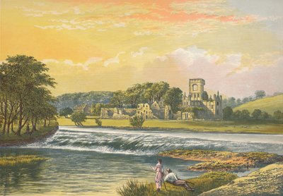 Kirkstall Abbey, ca. 1880, 1897 von Alexander Francis Lydon