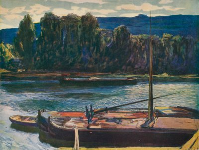Abend an der Seine, um 1910, 1912 von Alexander Jamieson