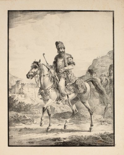 Perser zu Pferd, 1820 von Alexander Orlowski