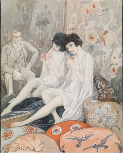 Dame in ihrem Boudoir von Alexander Petrovich Apsit