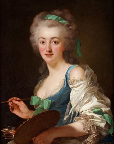 Porträt von Anne Vallayer-Coster 1744-1818, 1783 von Alexander Roslin