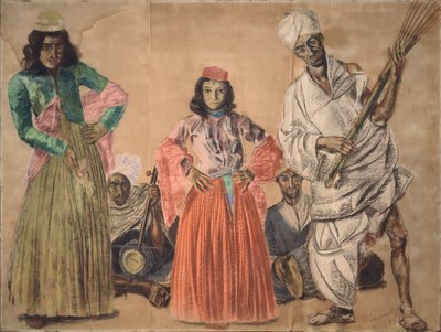 Musiker in Srinagar, 1932 von Alexander Yevgenyevich Yakovlev