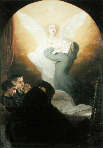 Der letzte Kuss der Mutter, ca. 1865 von Alexandre Antigna