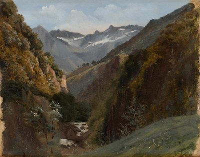 Hochgebirgstal in den Berner Alpen von Alexandre Calame