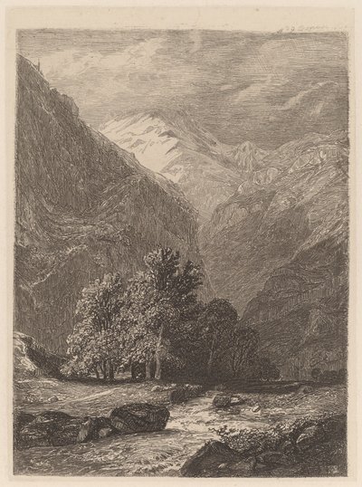 Bergbach von Alexandre Calame