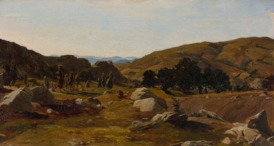 Landschaft bei Chiusi, Toskana von Alexandre Desgoffe