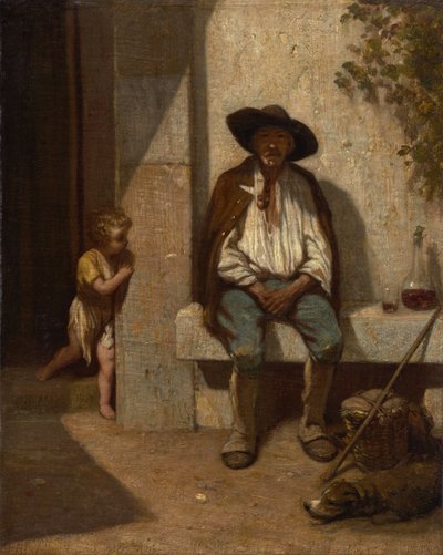 Italienischer Bauer, 1842 von Alexandre Gabriel Decamps
