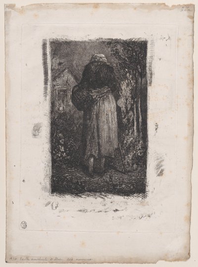 Alte Bettlerin, 1833-38 von Alexandre Gabriel Decamps