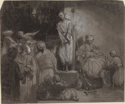 Der Sklavenmarkt [recto] von Alexandre Gabriel Decamps