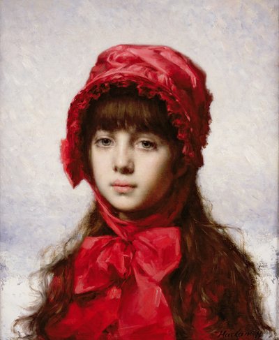 Die rote Haube von Alexei Alexevich Harlamoff