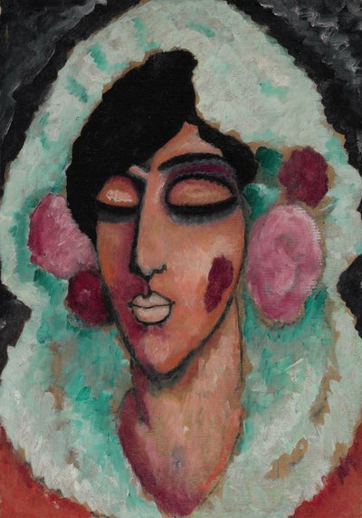 Abstrakter Kopf: Winterklingeln von Alexej von Jawlensky