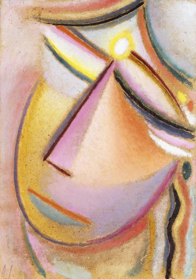 Heilandsgesicht: Neigender Kopf, 1923 von Alexej von Jawlensky
