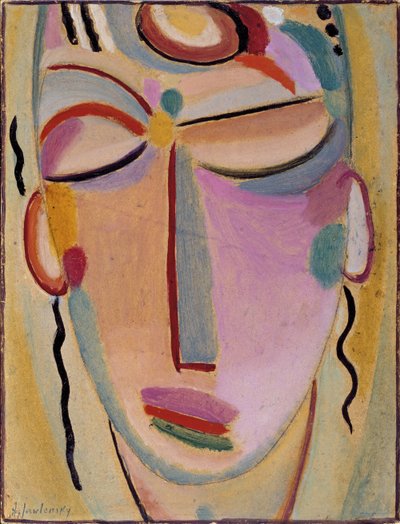 Mystischer Kopf: Meditation von Alexej von Jawlensky