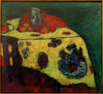 Stillleben mit gelber Decke von Alexej von Jawlensky