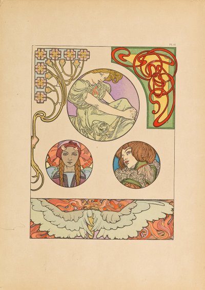 Documents Décoratifs von Alfons Marie Mucha