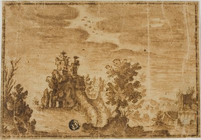 Feenschloss in Landschaft von Alfonso Parigi