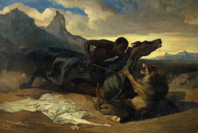 Der Kampf, ca. 1830-35 von Alfred Dedreux