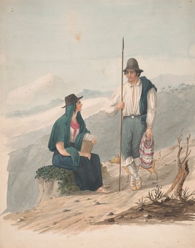 Mann und Frau von Chasna-Teneriffa von Alfred Diston