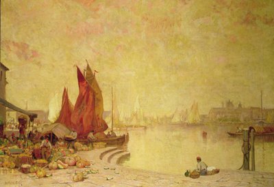 Ein venezianischer Kai von Alfred East
