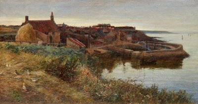 Crail Hafen bei Dämmerung von Alfred East