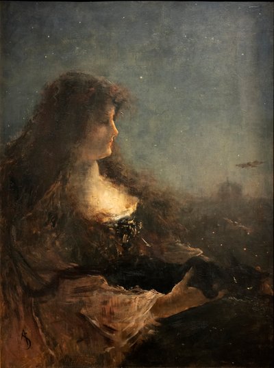 Die Nacht, 19. Jahrhundert von Alfred Emile Stevens