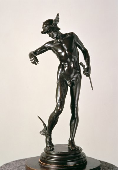 Perseus rüstet sich, gegossen 1910 (Bronze) von Alfred Gilbert