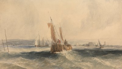 Schiffe vor der Isle of Wight von Alfred Gomersal Vickers