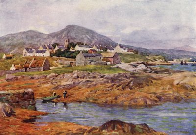 Das Dorf Roundstone, County Galway von Alfred Heaton Cooper