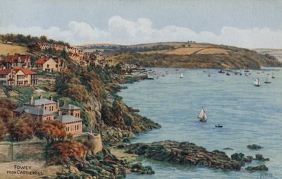 Fowey, vom Castle Hill von Alfred Robert Quinton