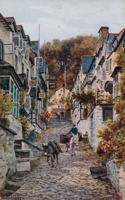 High Street, Clovelly von Alfred Robert Quinton