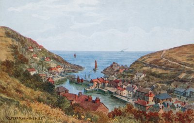 Polperro, vom Hügel aus von Alfred Robert Quinton