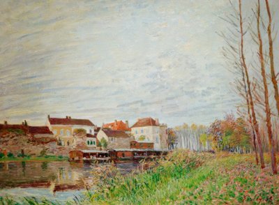 Ein Abend in Moret, Ende Oktober von Alfred Sisley