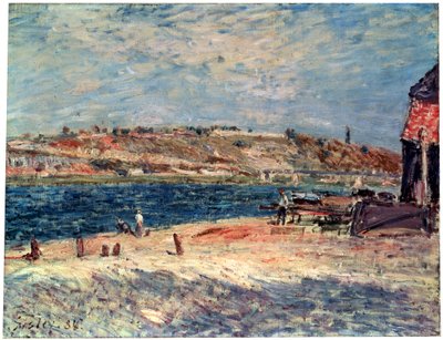 Flussufer bei Saint-Mammès, 1884 von Alfred Sisley