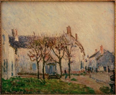 Straße in Moret-sur-Loing von Alfred Sisley