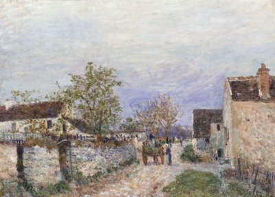 Straße in Veneux von Alfred Sisley