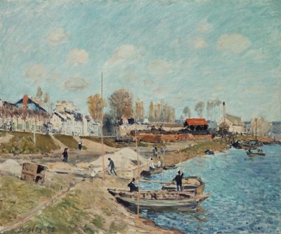 Sand am Kai, 1875 von Alfred Sisley