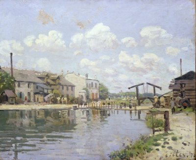 Der Canal Saint-Martin, Paris von Alfred Sisley