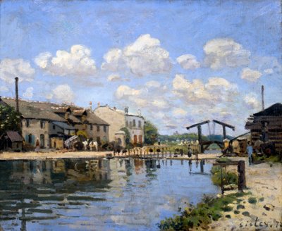 Der Canal Saint-Martin, Paris, 1872 von Alfred Sisley