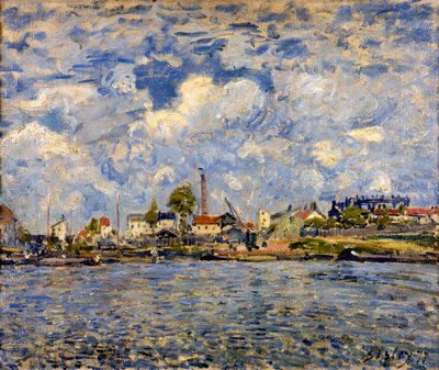 Die Seine bei Point du Jour, 1877 von Alfred Sisley