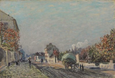Eine Straße in Marly, 1876 von Alfred Sisley