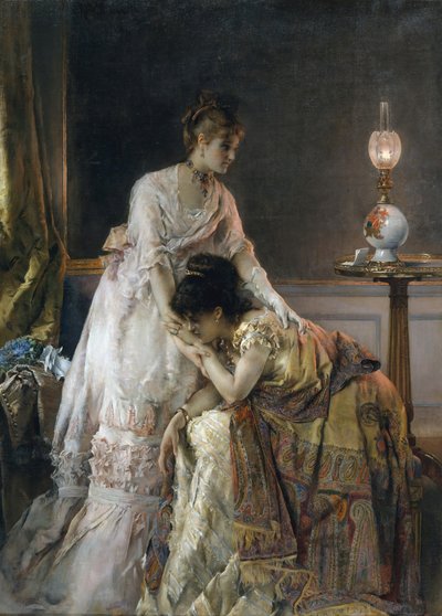 Nach dem Ball, 1874 von Alfred Emile Stevens