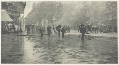 Ein nasser Tag auf dem Boulevard, Paris von Alfred Stieglitz