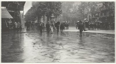 Ein nasser Tag auf dem Boulevard, Paris von Alfred Stieglitz