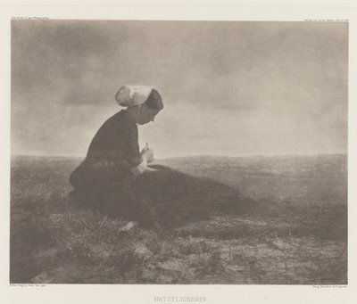 Netzflickerin, Katwijk 1894 von Alfred Stieglitz