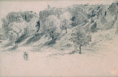 Landschaft, 19. Jahrhundert von Alfred Victor de Vigny