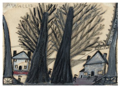 Zwei Bäume von Alfred Wallis