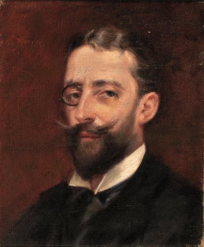 Mann mit Monokel, ca. 1887-1889 von Alice Pike Barney